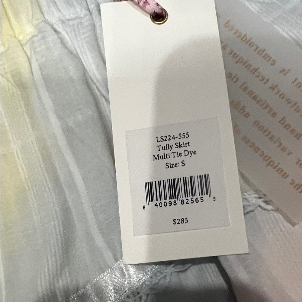 LoveShackFancy Pastel Rainbow Mini Skirt - Picture 2 of 3